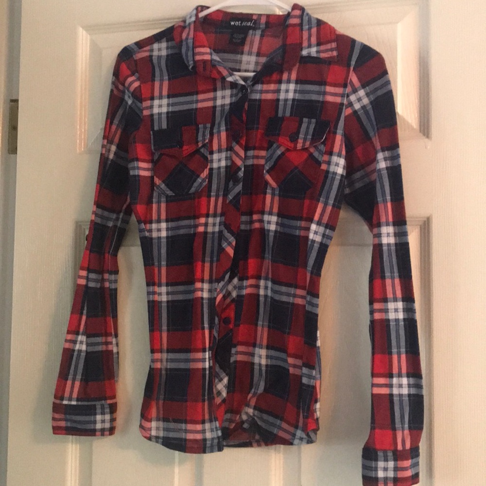 Red and blue Plaid flannel